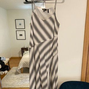 Linen striped theory dress